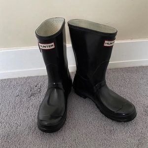 Short Size 6.5 Black Hunter Rain Boots